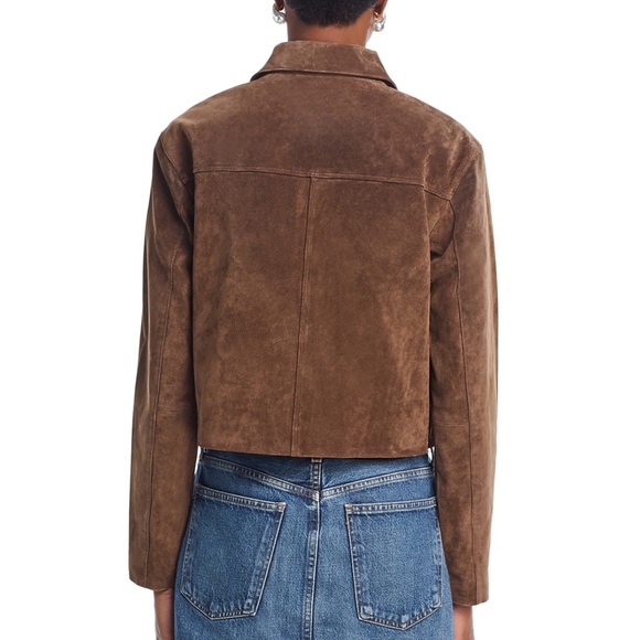Blank NYC Brown Suede Button-Front Jacket - Picture 4 of 4
